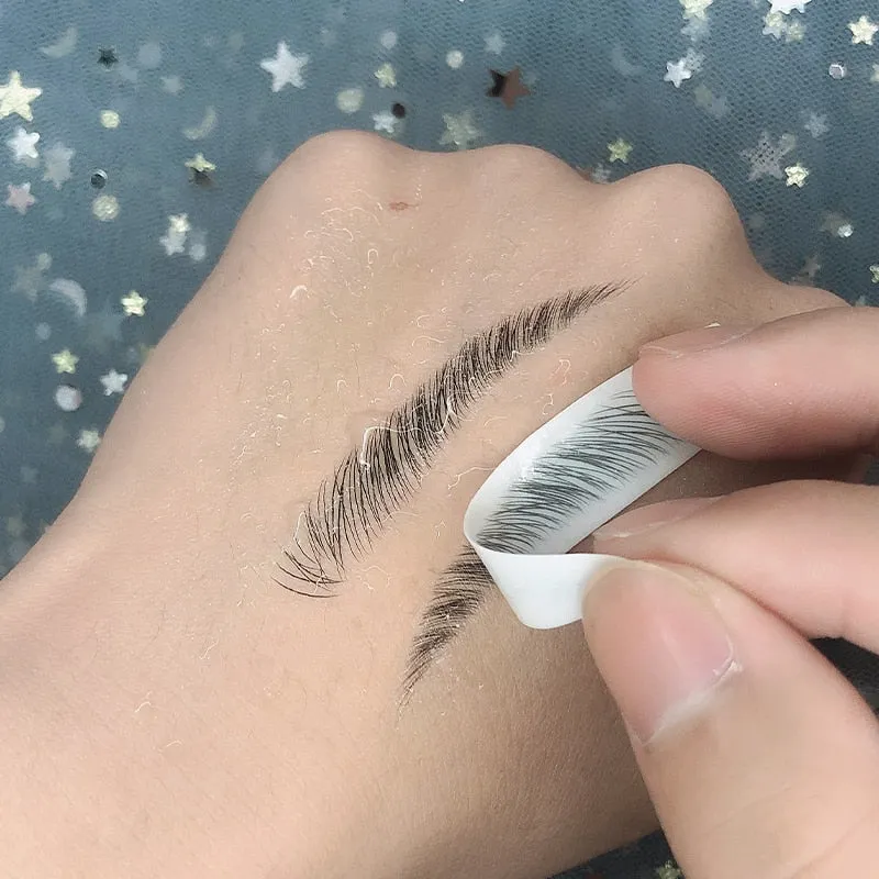 4D Natural Hair Like Water Transfer Waterproof Long Lasting Eyebrow Tattoo Sticker