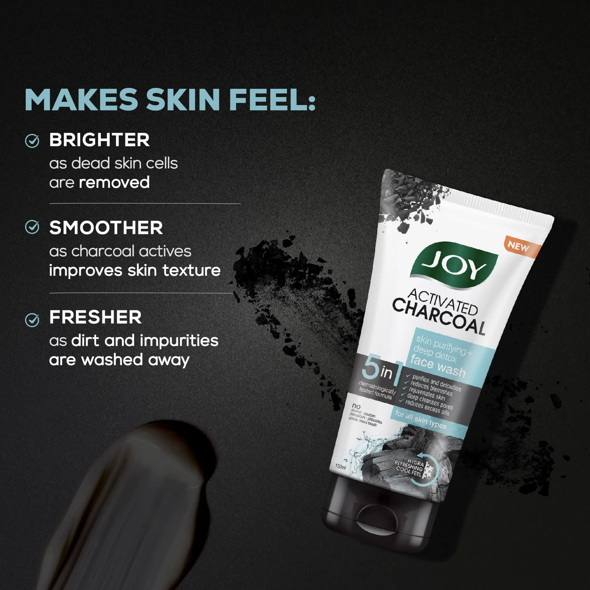 Activated Charcoal Skin Purifying   Deep Detox Face Wash