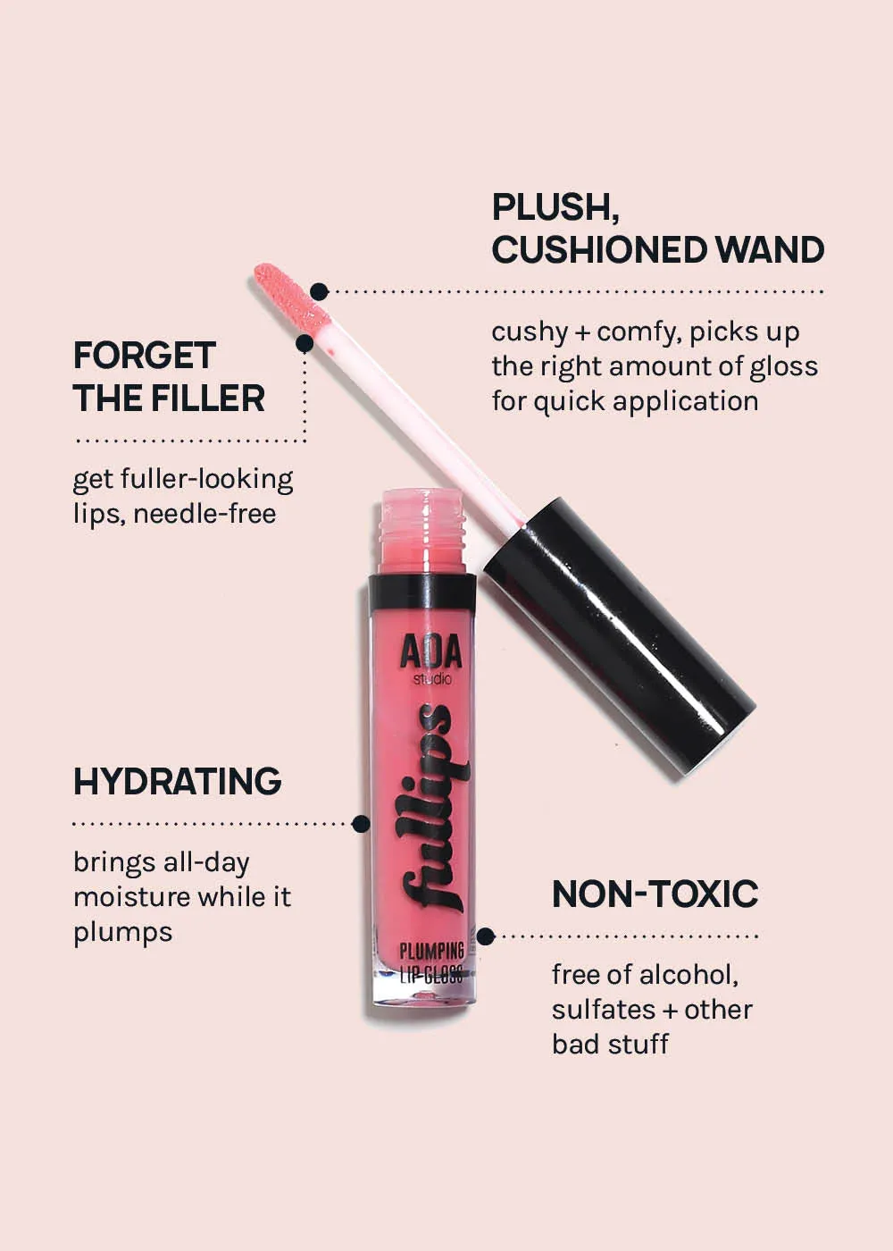 AOA Fullips Lip Plumping Gloss