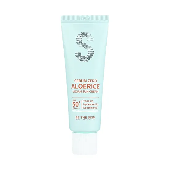 BE THE SKIN Sebum Zero Aloerice Vegan Sun Cream SPF 50  PA     50ml
