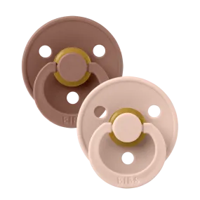 BIBS Pacifier 2 PK Woodchuck/Blush