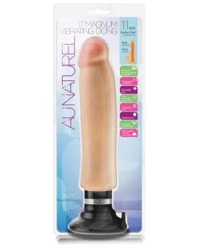 Blush Au Natural 11" Magnum Vibrating Dong - Beige