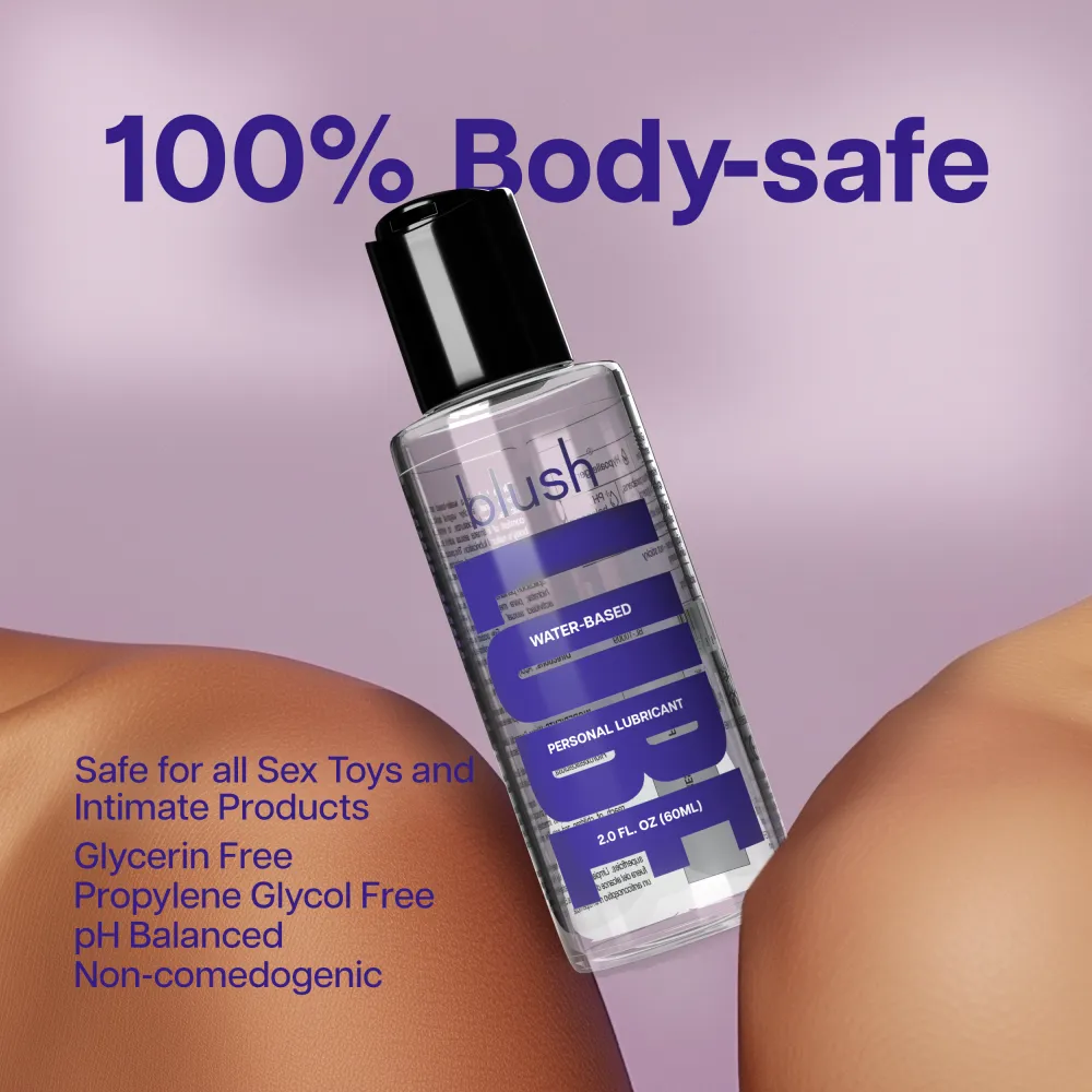 Blush Lube | Water-Based Personal Lubricant 100% Body-Safe, Sensitive Formula with Natural Ingredients (2.0 Fl. Oz)