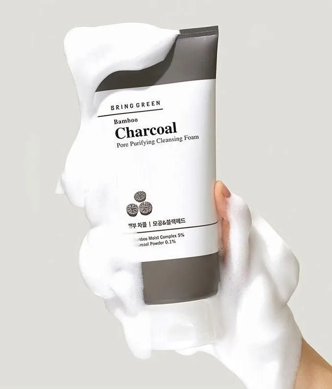 BRING GREEN Bamboo Charcoal Pore Purifying Cleansing Foam 300ml