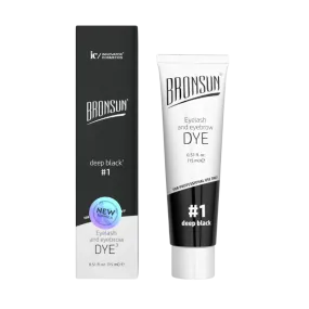 Bronsun 'Hybrid' Lash & Brow Dye - Deep Black #1 - *New Formula*