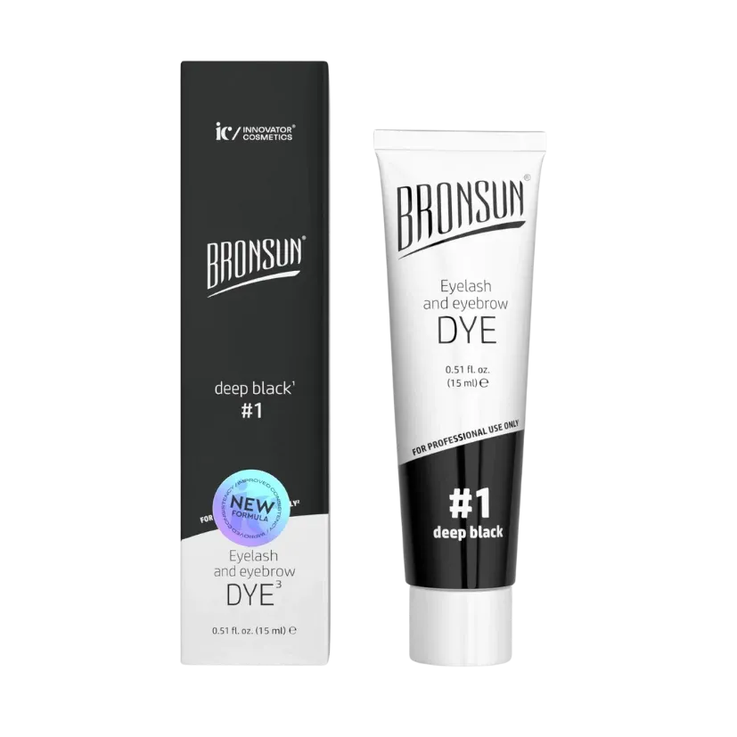 Bronsun 'Hybrid' Lash & Brow Dye - Deep Black #1 - *New Formula*
