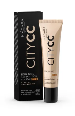 CC Cream, Hyaluronic Anti-Pollution, Medium, Spf 15, 40 mll