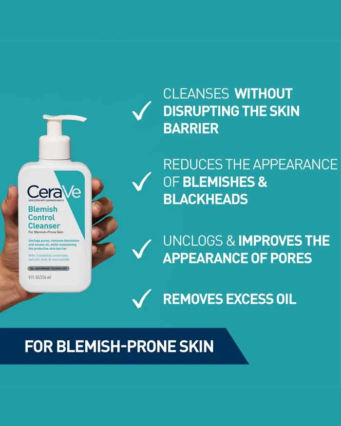 CeraVe - Blemish Control Cleanser - For Blemish Prone Skin 236ML