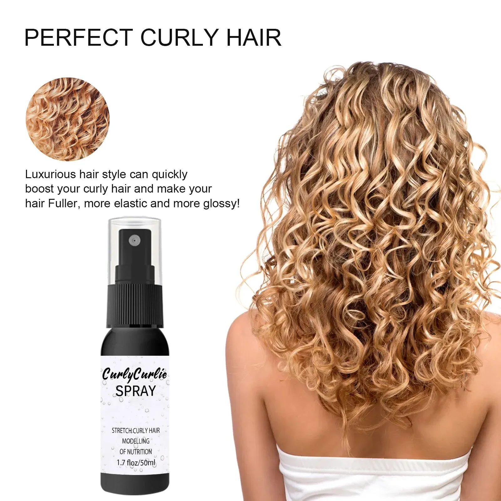 Curly Hair Styling Oil Moisturizing Mist