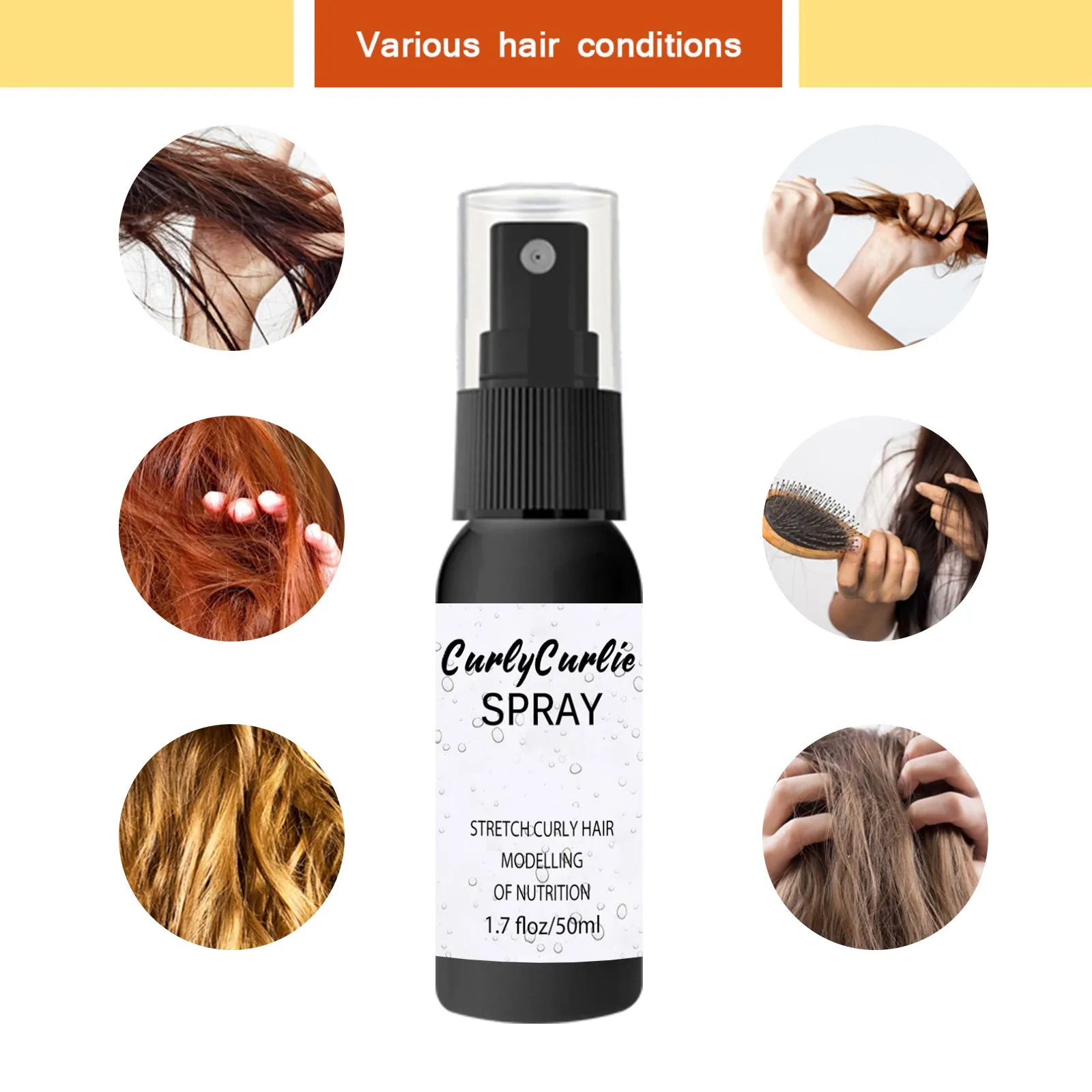 Curly Hair Styling Oil Moisturizing Mist