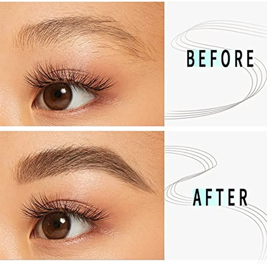 Eyebrow Pencil Eyebrow Microblading Pen - Eyebrow Pen Micro 4 Point Brow Pen Lift & Snatch Eyebrow Eye Makeup Long-Lasting Waterproof & Smudge-proof Natural Eyebrow Hair (Dark Brown)