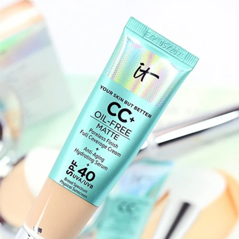 Face Concealer It Cosmetics Matte Oil-Control Cream Makeup Base Full Cover Dark Circle Eyes SPF 40 Brighten Skin CC  Cream