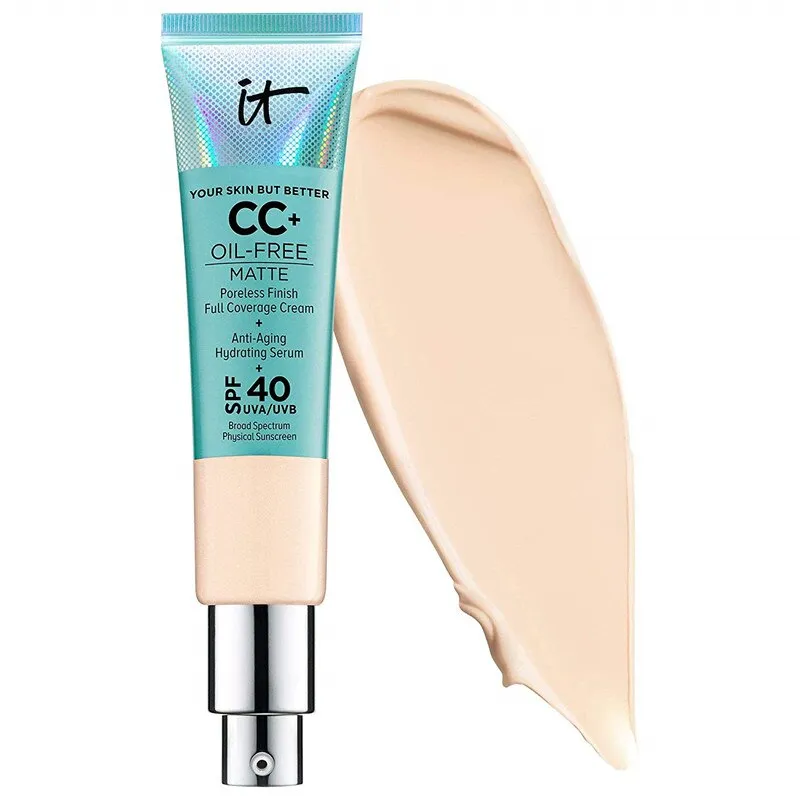 Face Concealer It Cosmetics Matte Oil-Control Cream Makeup Base Full Cover Dark Circle Eyes SPF 40 Brighten Skin CC  Cream
