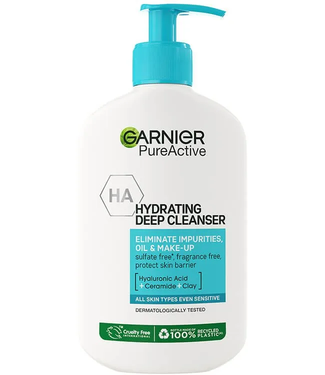 Garnier Pure Active Deep Hydrating Cleanser 250Ml