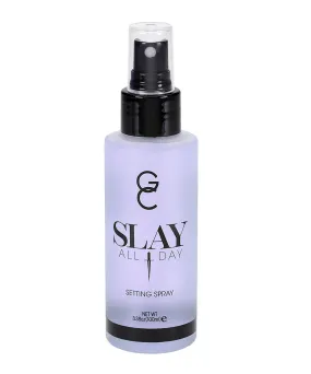 GC Make Up Setting Spray - Gerard Cosmetics Slay All Day Lavender Scented - OIL CONTROL, MATTE FINISH facial mist & makeup sealer, Keeps makeup fresh all day- 3.38oz (100ml) CRUELTY FREE, USA MADE