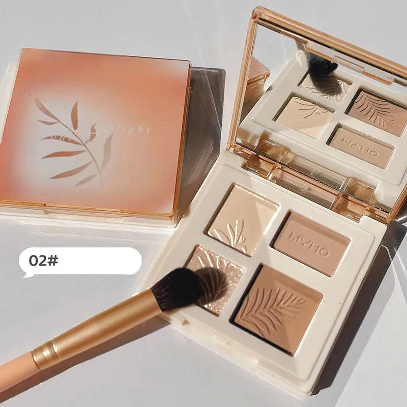 Highlighter Contour Combination Makeup Plate Matte 3D Bronzer Contour Shadow Powder Face Makeup Highgloss