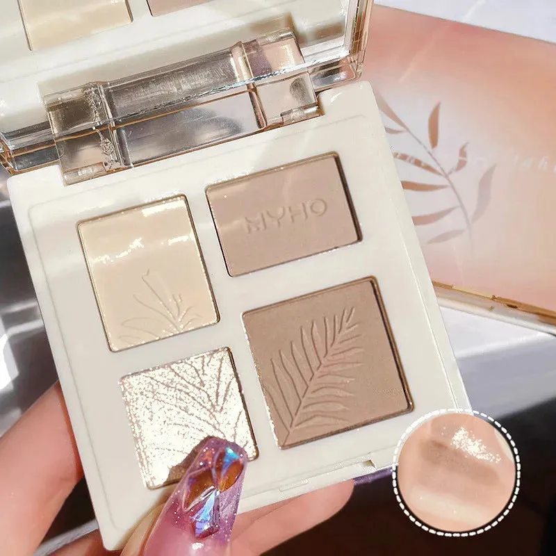 Highlighter Contour Combination Makeup Plate Matte 3D Bronzer Contour Shadow Powder Face Makeup Highgloss