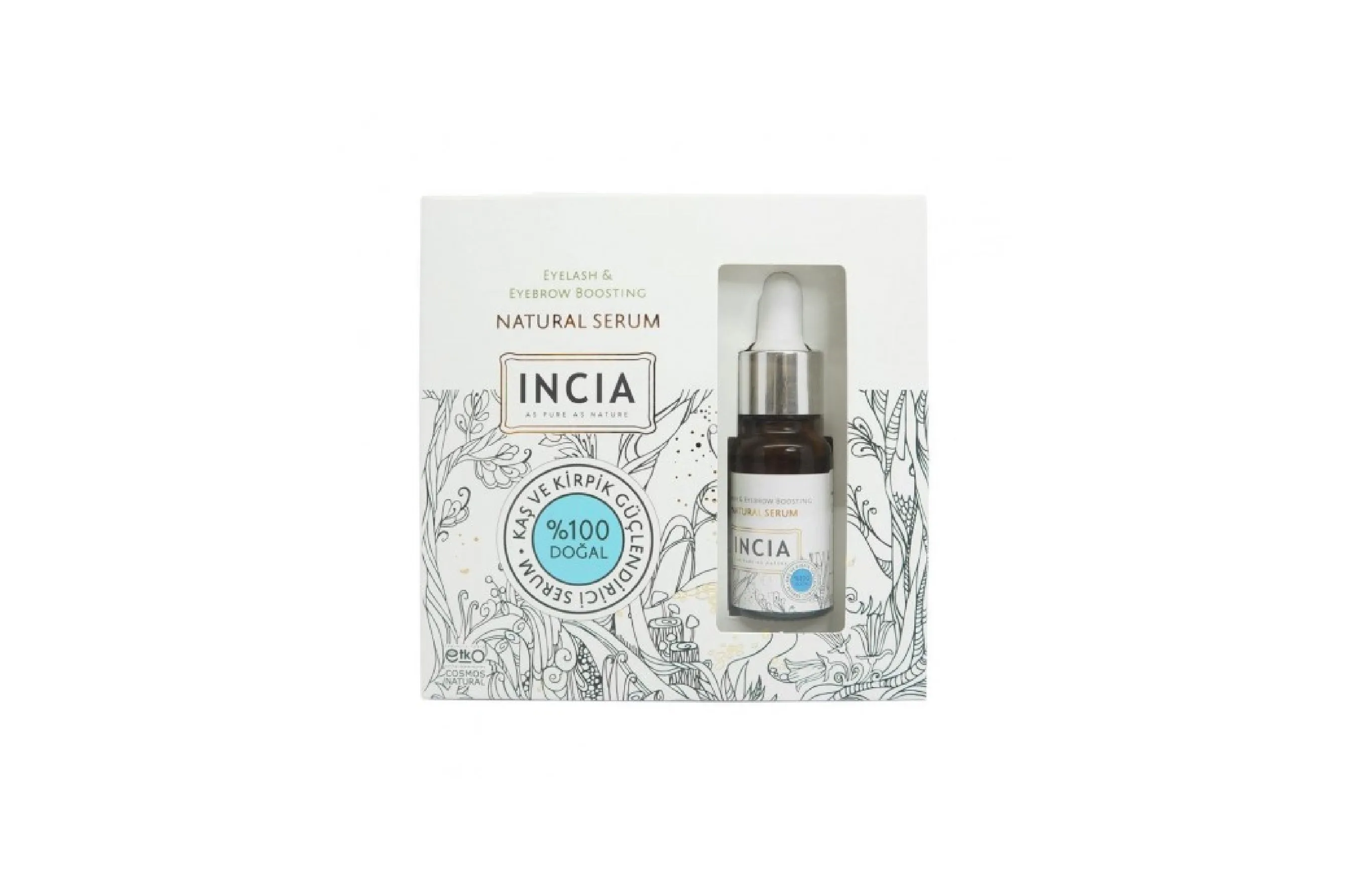 Incia Eyelash & Eyebrow Boosting Natural Serum 10ml