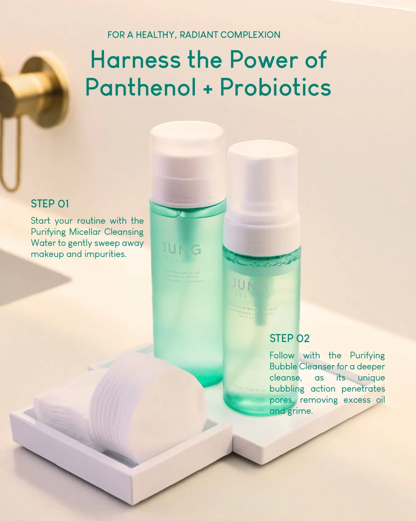 Jung Beauty Purifying Bubble Cleanser with Panthenol   Probiotics