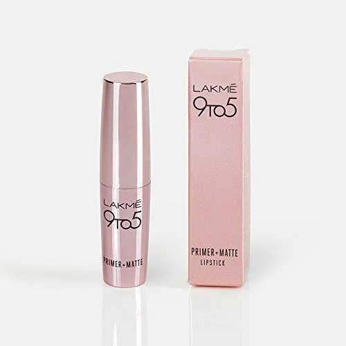 Lakme 9 to 5 Primer Matte Lip Color, Brick Blush MR21, 3.6g