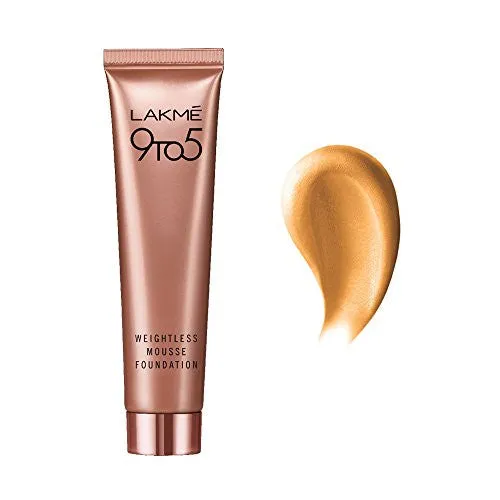 Lakme 9 to 5 Weightless Mousse Foundation, Beige Vanilla, 29g