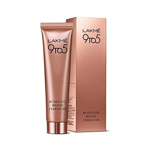 Lakme 9 to 5 Weightless Mousse Foundation, Beige Vanilla, 29g