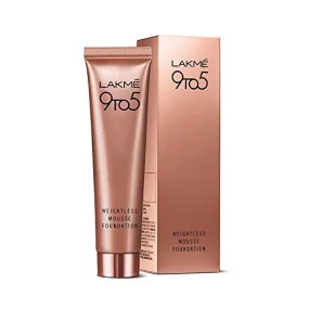 Lakme 9 to 5 Weightless Mousse Foundation, Rose Ivory, 29g