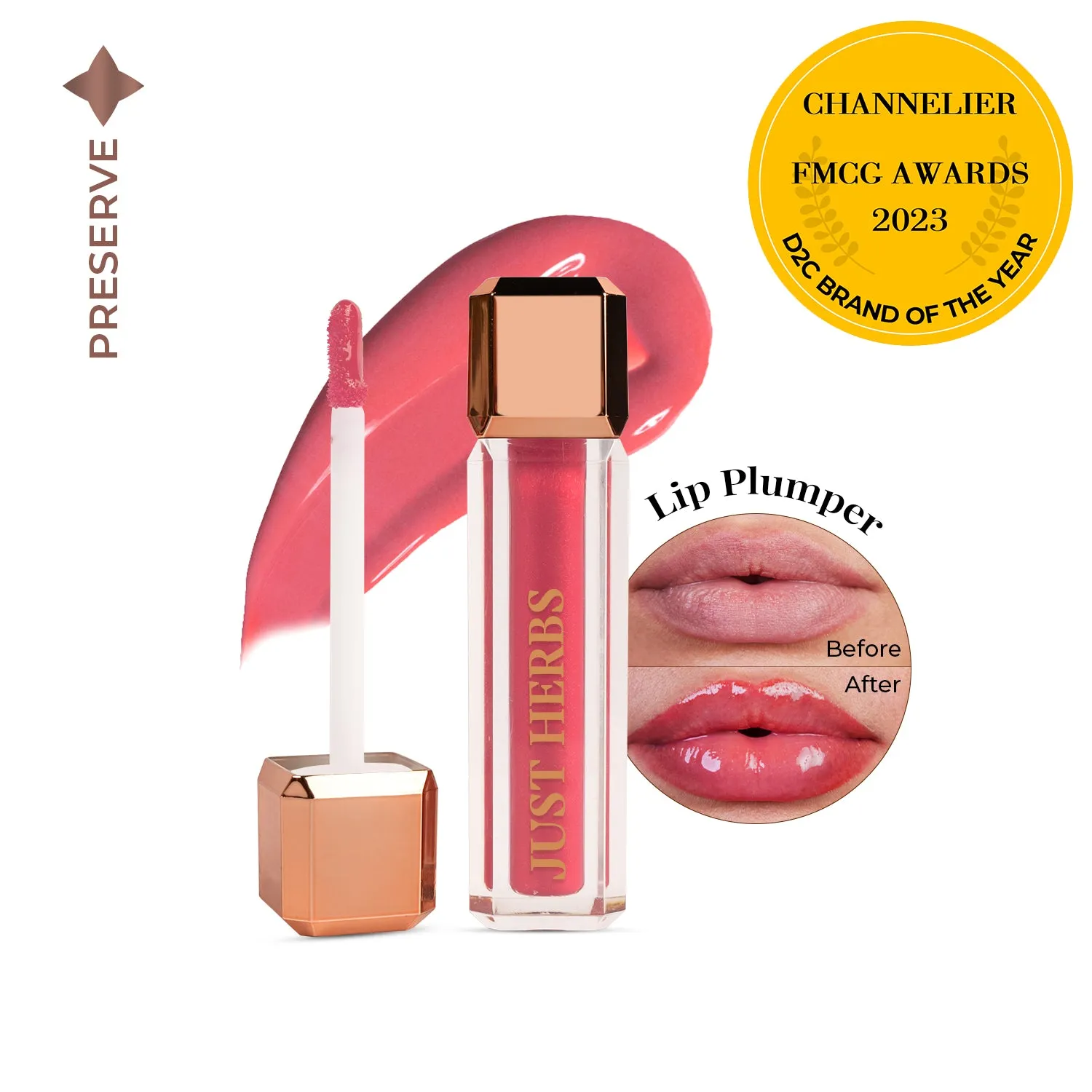 Lip Honey Plumping Gloss with Plant Vitamin C and Peppermint Oil