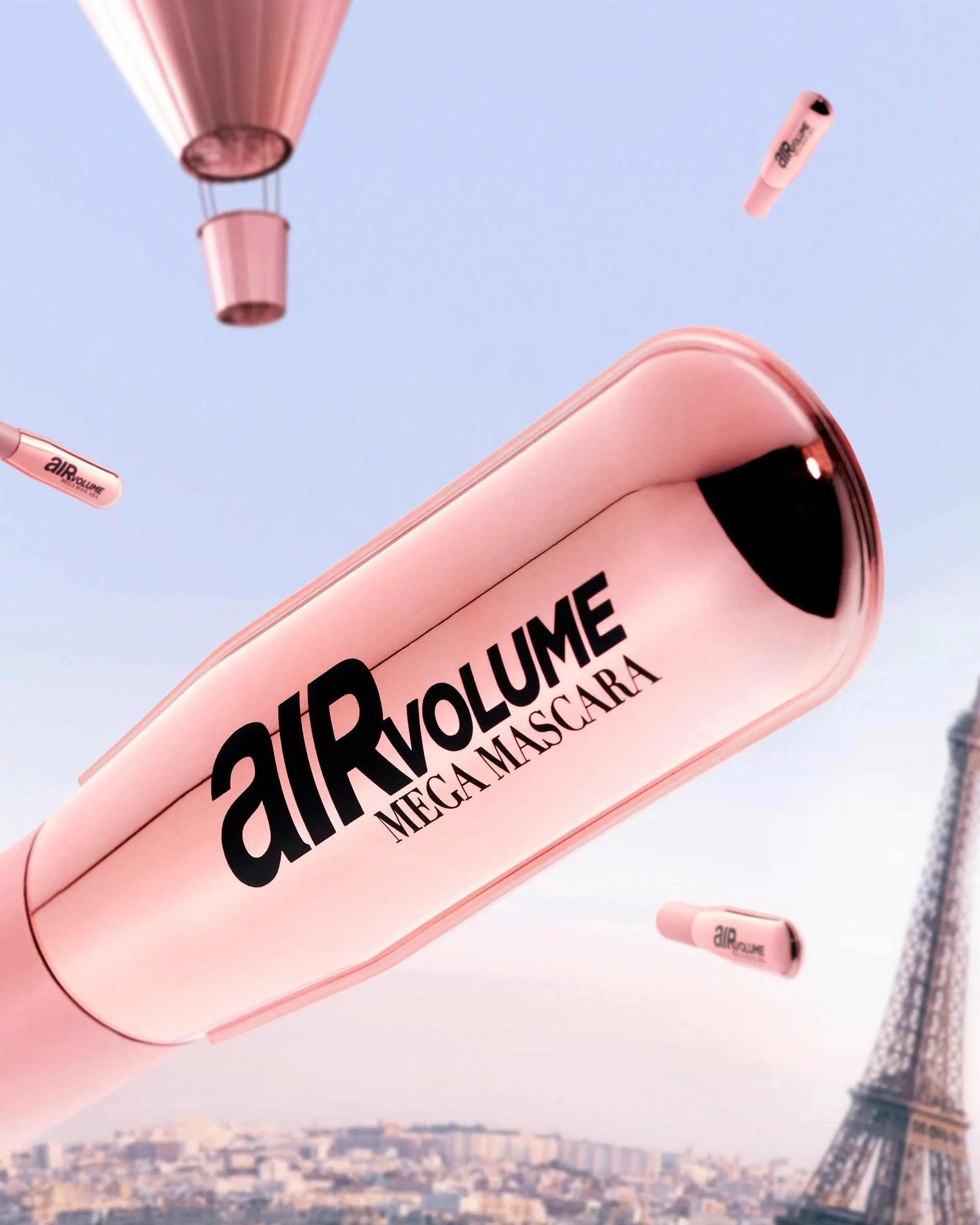 L’Oréal Paris Air Volume Mega Mascara Washable, Air Whipped Formula Lasting Up To 24H- Lightweight