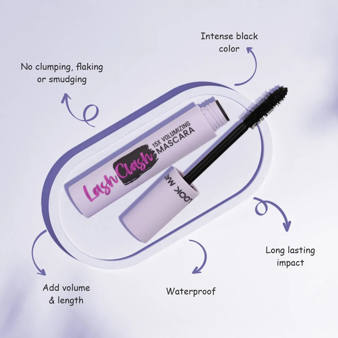 Mattlook Lash Clash 15X Volumizing Smudge Proof Mascara