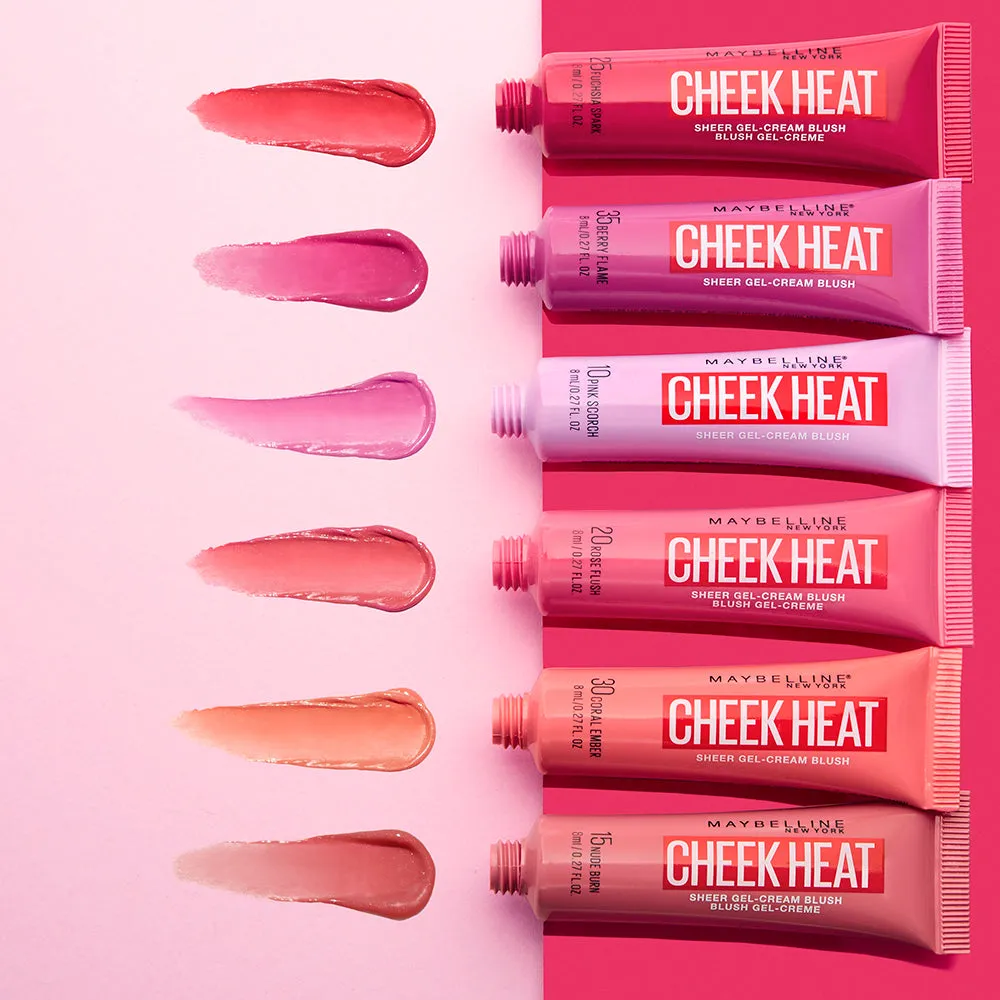 MAYBELLINE Cheek Heat Blush - Rose Flush #20