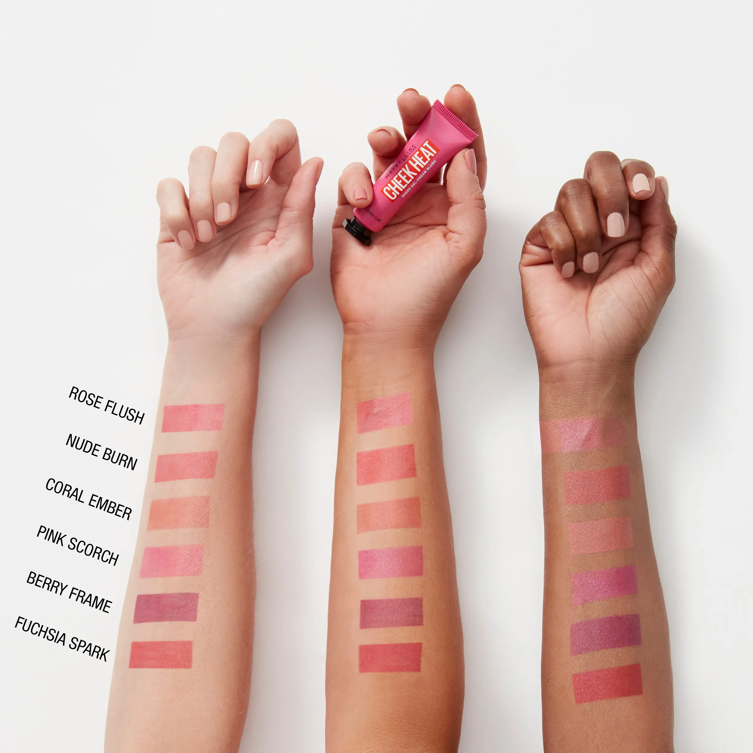 MAYBELLINE Cheek Heat Blush - Rose Flush #20