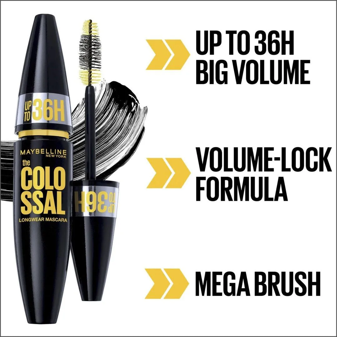 Maybelline Colossal 36H Volumizing Mascara - Very Black