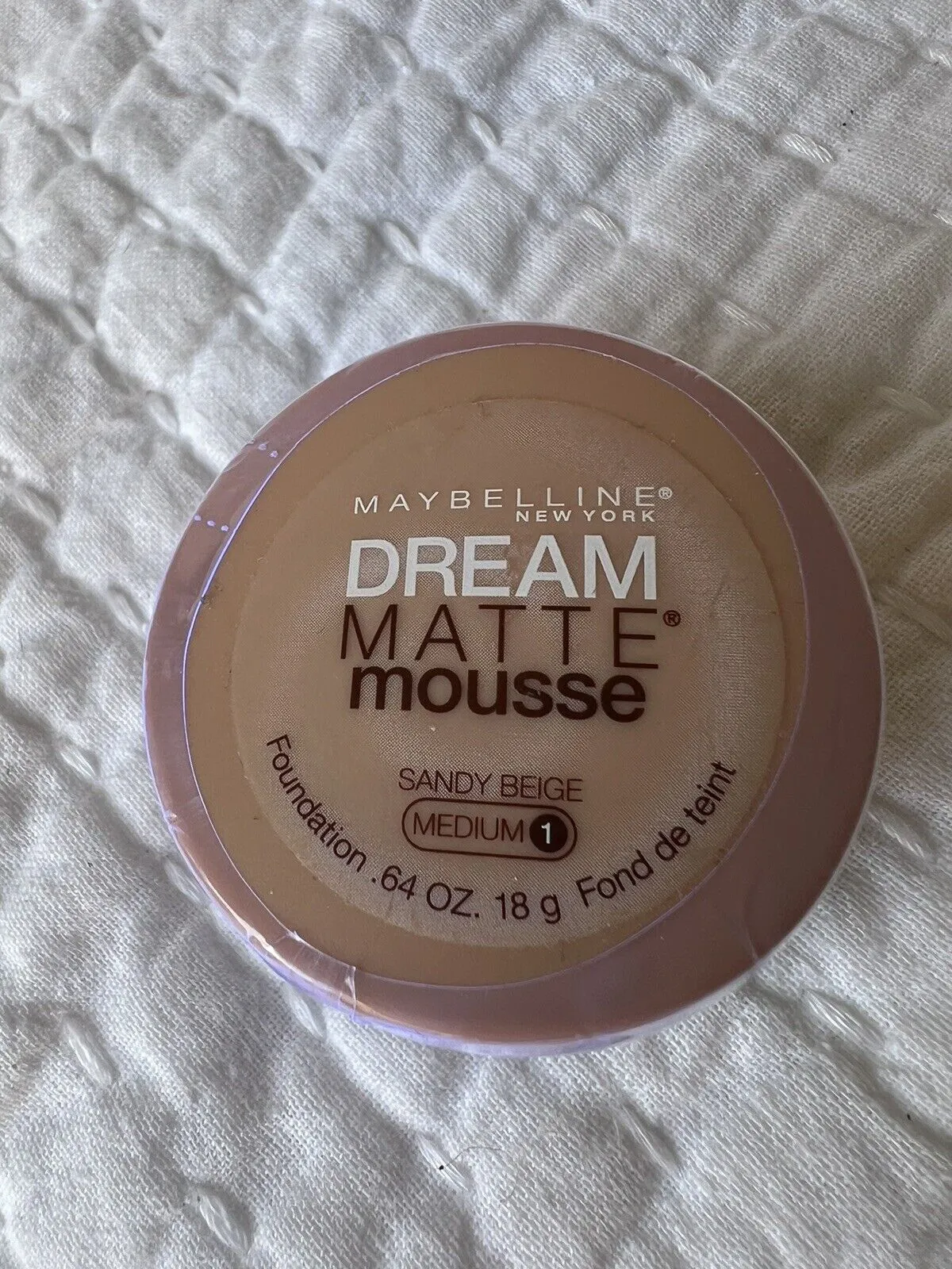 Maybelline Dream Matte Mousse Foundation, Sandy Beige Medium 1 (0.64 oz)