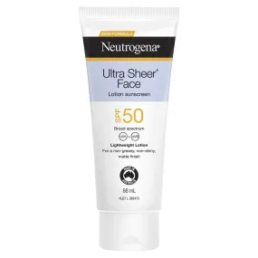 Neutrogena Ultra Sheer Face Dry Touch Lotion Spf50  88 ml
