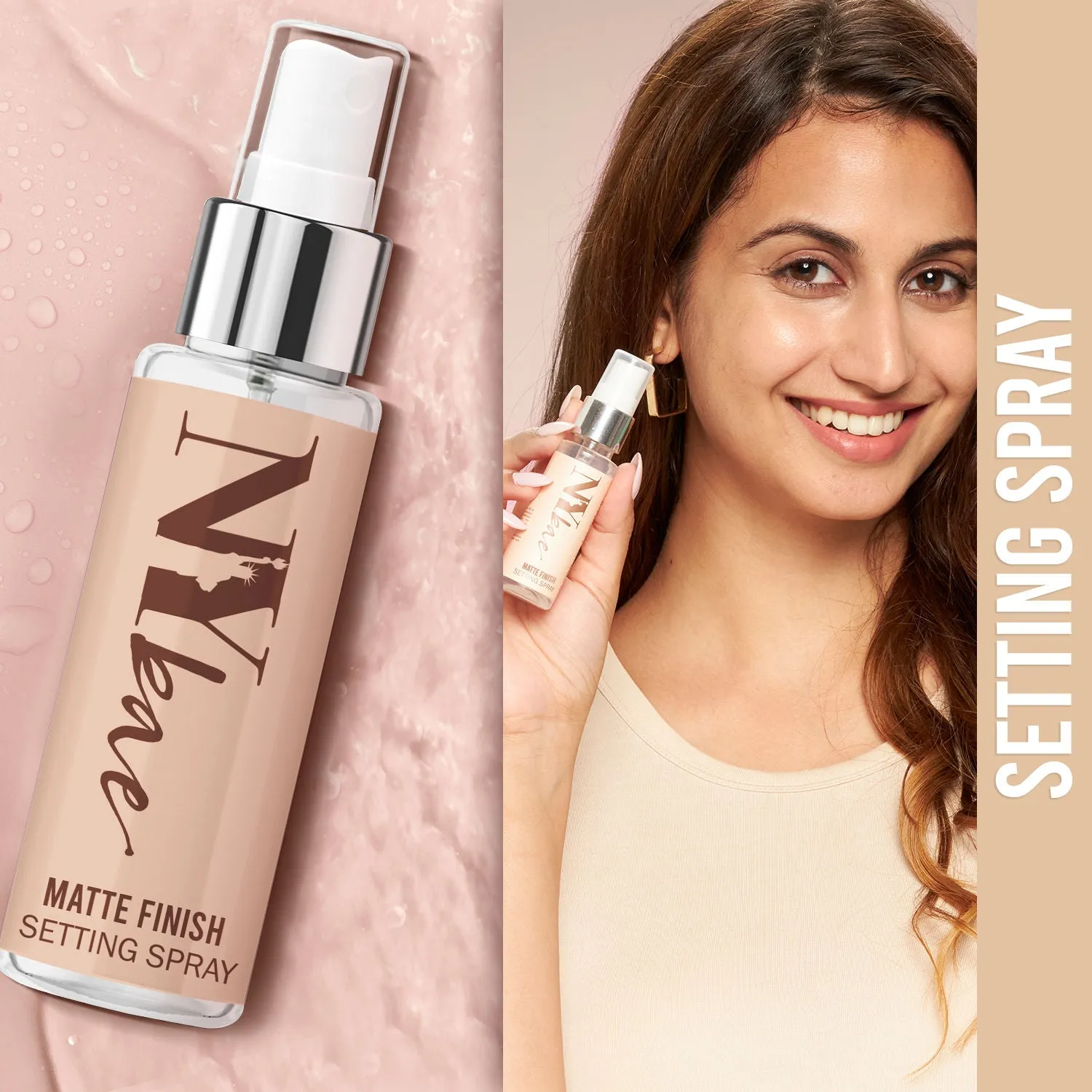 NY Bae Matte Finish Setting Spray (30 ml) | For Oily Skin | Enriched with Green Tea Extracts | Sets Makeup | Long lasting | Travel Friendly
