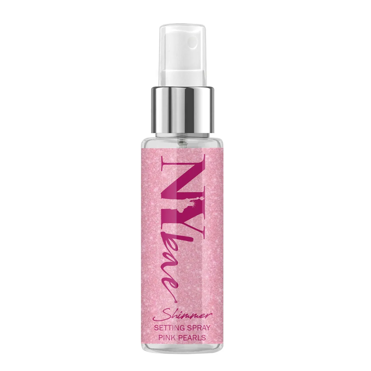 NY Bae Shimmer Setting Spray | Long Lasting | Makeup Fixing | Shimmer Finish | Highlighting Spray | Mini Spray | Travel Friendly - Pink Pearls (30 ml)