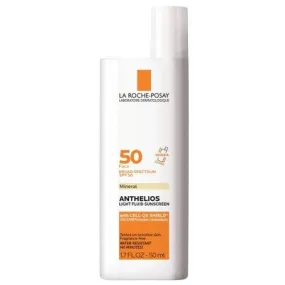 Open Box - La Roche-Posay Anthelios Ultra-Light Fluid Mineral Face Sunscreen with Zinc Oxide – SPF 50 - 1.7 fl oz