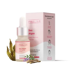 Prolixr Sea Algae Daily Repair Face Serum - Open Pore | Skin Radiance | Hydrates & Clarifies | All Skin Types | 10ml Mini Travel Size