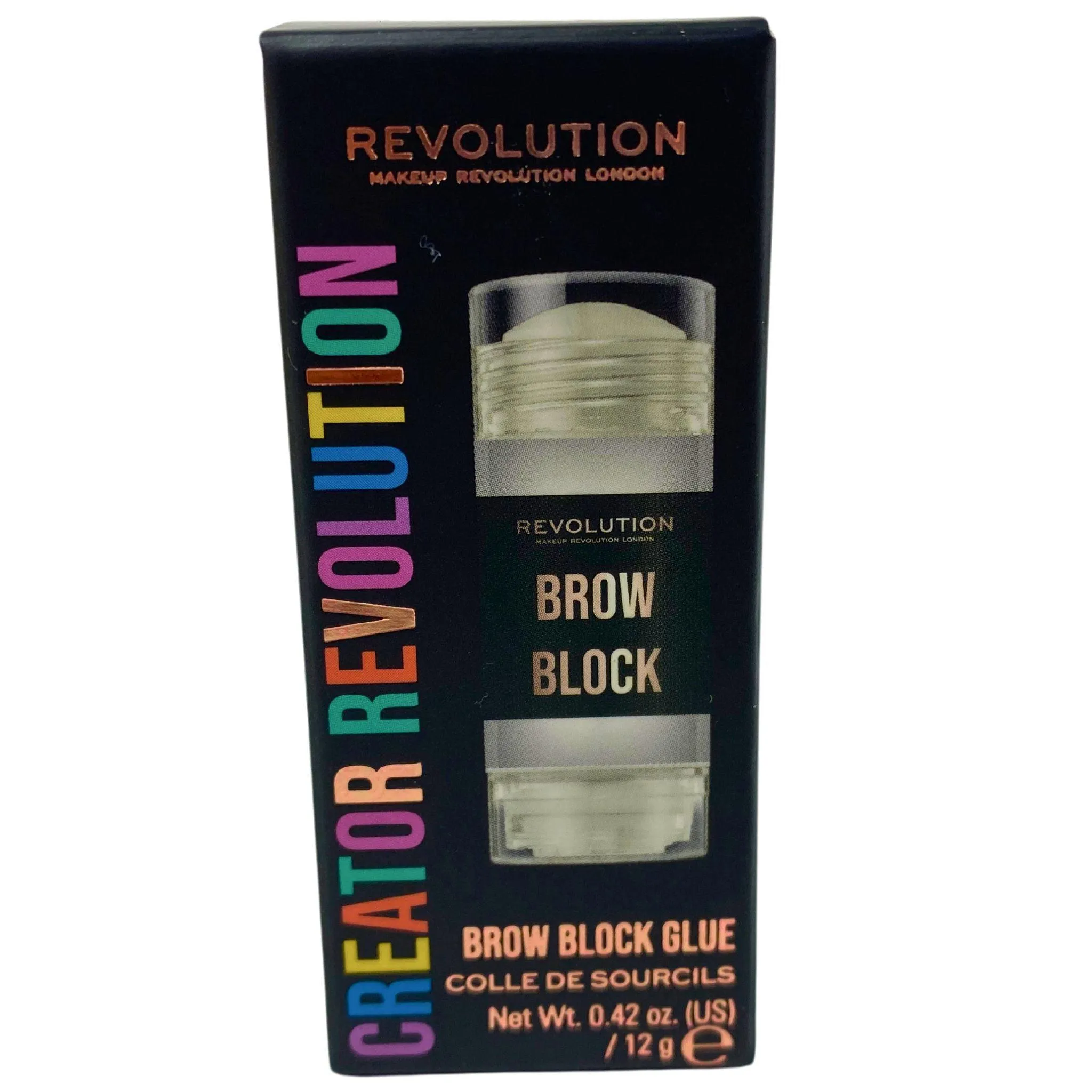 Revolution Brow Blocking Glue Smooths & Holds Brow Hairs In Place 0.42oz (72 Pcs Lot)