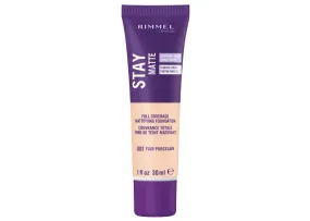 RIMMEL - Stay Matte Liquid Mousse Foundation #001 Fair Porcelain - 1 fl. oz. (30 ml)