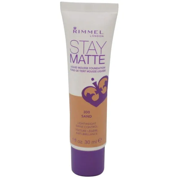 RIMMEL - Stay Matte Liquid Mousse Foundation #300 Sand - 1 fl. oz. (30 ml)