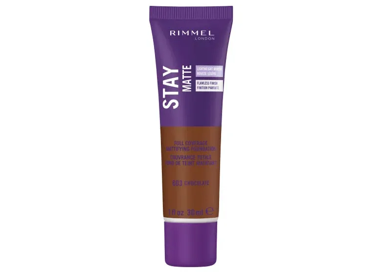 RIMMEL - Stay Matte Liquid Mousse Foundation #603 Chocolate - 1 fl. oz. (30 ml)