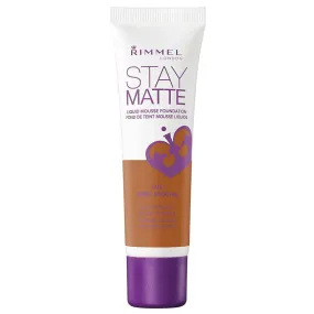 RIMMEL - Stay Matte Liquid Mousse Foundation, Deep Mocha - 1 fl. oz. (30 ml)