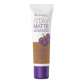 RIMMEL - Stay Matte Liquid Mousse Foundation, Warm Caramel - 1 fl. oz. (30 ml)