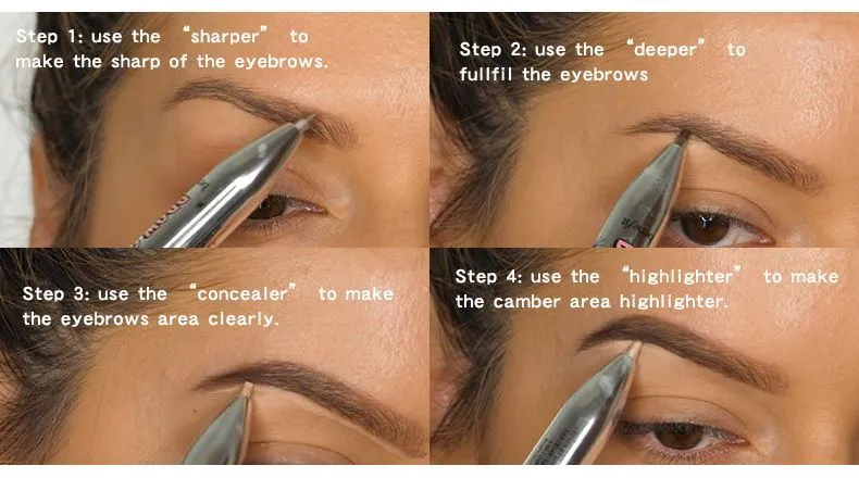 Rotating Ball-Point Portable Eyebrow Pen