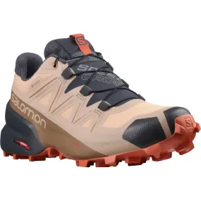 Salomon Women&#x27;s Speedcross 5 Gore-Tex Sirocco/Mocha Mousse/Mecca Orange | Buy Salomon Women&#x27;s Speedcross 5 Gore-Tex Sirocco/Mocha Mousse/Mecca Orange here | Outnorth