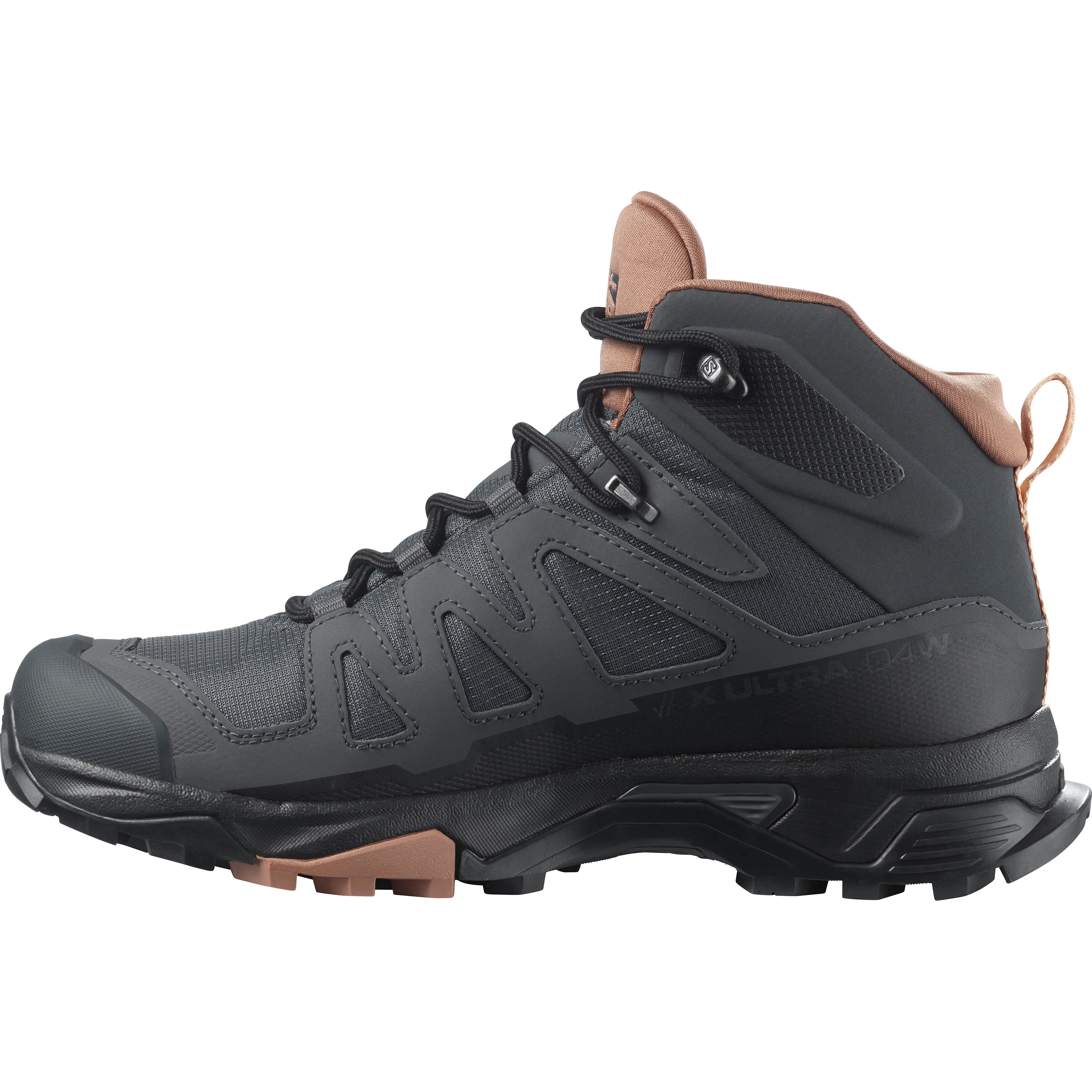 Salomon Women&#x27;s X Ultra 4 Mid GORE-TEX Ebony/Mocha Mousse/Almond Cream | Buy Salomon Women&#x27;s X Ultra 4 Mid GORE-TEX Ebony/Mocha Mousse/Almond Cream here | Outnorth