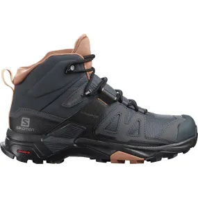 Salomon Women&#x27;s X Ultra 4 Mid GORE-TEX Ebony/Mocha Mousse/Almond Cream | Buy Salomon Women&#x27;s X Ultra 4 Mid GORE-TEX Ebony/Mocha Mousse/Almond Cream here | Outnorth