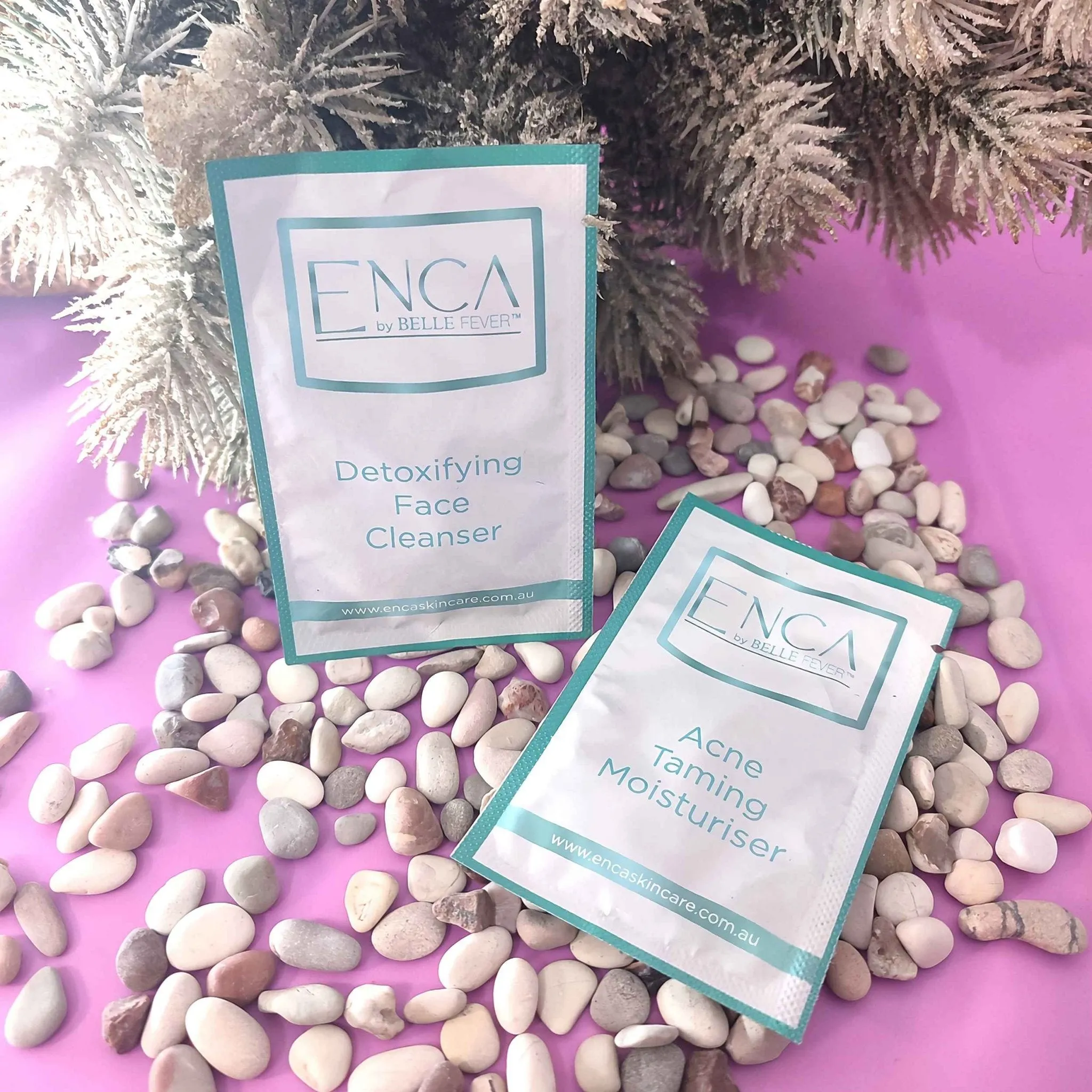 SAMPLE - ENCA Acne Clearing Pack - 5ml Cleanser & 5ml Moisturiser
